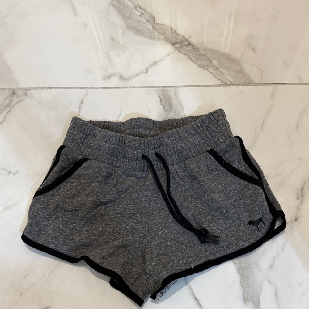 PINK Victoria's Secret Gray Shorts with Black Accents